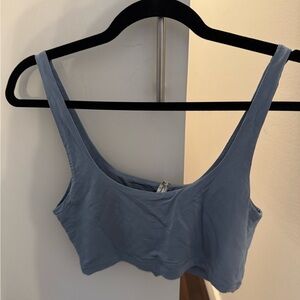 Free People Light Blue Crop Top